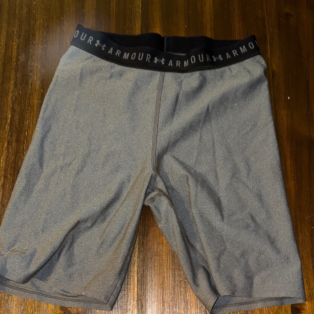 Under Armour Men's Black and Gray Boxer Briefs